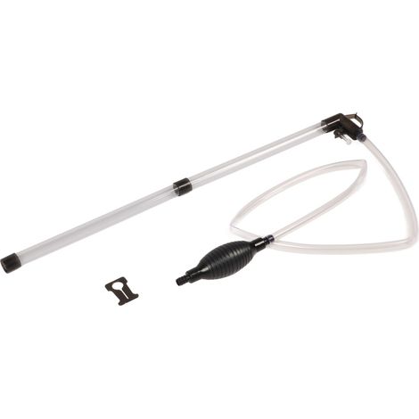 Manuel d'utilisation pour le changement d'eau d'aquarium : mini siphon pour aquarium, aspirateur à gravier pour le changement d'eau et le nettoyage du sable du filtre. (1/5)