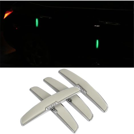 4 Pièces Protecteur Bord Latéral Anti-Rayures pour Voiture, Bande Anti-Collision Universelle pour Pare-Chocs Voiture, Bande Protection Anti-Frottement Pare-Chocs Réfléchissant(Lumineux) (1/5)