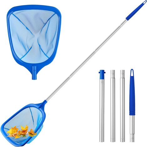 Filet De Piscine - 146 Cm - Aluminium Et Nylon - Mailles Fines - Nettoyage Débris - Pour Bassin Et Piscine (1/5)