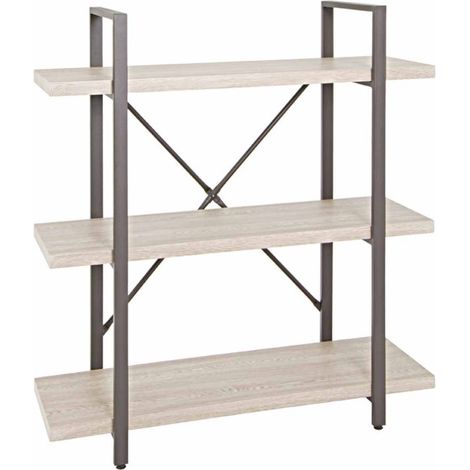 Étagère Design 3 Niveaux "Jykon" 102cm Marron (1/2)