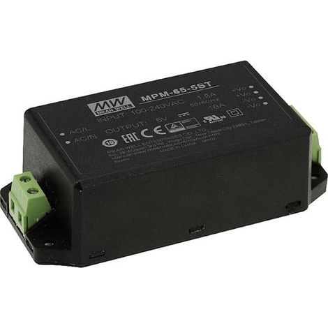 Mean Well MPM-65-5ST Alimentatore a commutazione. 5 V/DC 10 A 50 W