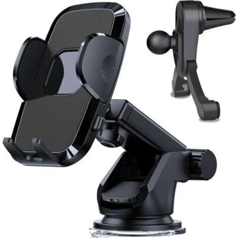 Car Phone Holder, Suction Cup Dashboard Mount, Car Windshield Air Vent Phone Holder (1/5)