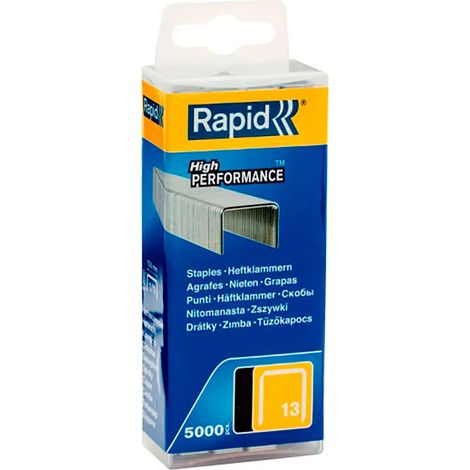 Grapadora rapid tipo 13 galvanizada 10 mm 5000 pcs (1/3)