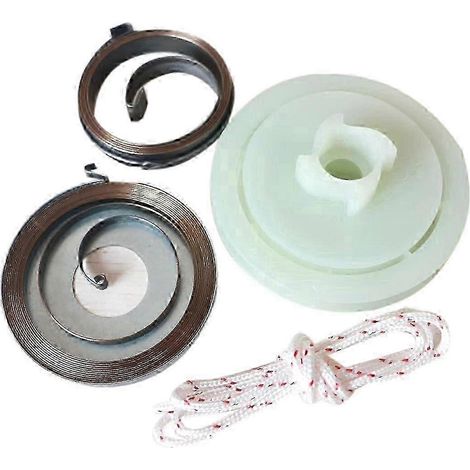Kit de réparation simple pour poulie de ressort de lanceur compatible avec les tronçonneuses de fabrication chinoise 5200, 5800, 52cc et 58cc tronçonneuses à essence. (1/5)