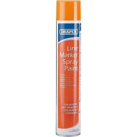 Draper 750ml Orange Line Marker Spray Paint (41912) (1/2)