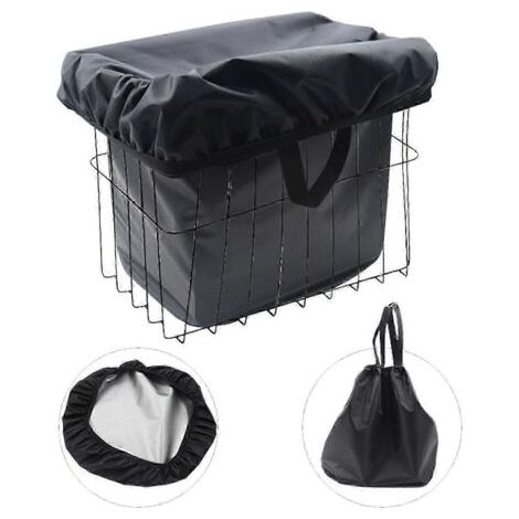 Nouvelle doublure de panier de vélo imperméable améliorée - Housse de pluie imperméable compatible avec la plupart des paniers de vélo-AquaForge (1/5)