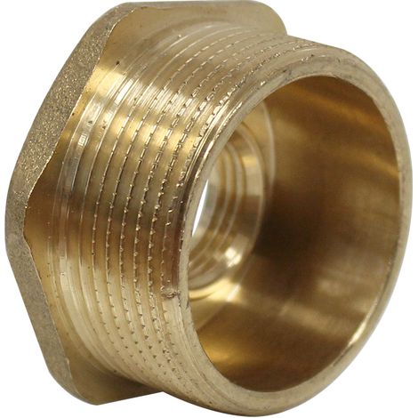 Arcanaute – Raccord laiton mâle femelle réduit 1-1/2" (40/49) – 1/2" (15/21) – Filetage plomberie pour installations sanitaires (1/5)