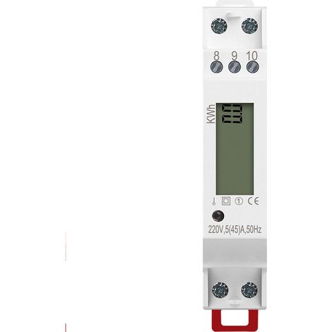 COMPTEUR ÉLECTRIQUE MONOPHASÉ 45 A SIMPLE TARIF AFFICHAGE LCD MID (1/4)