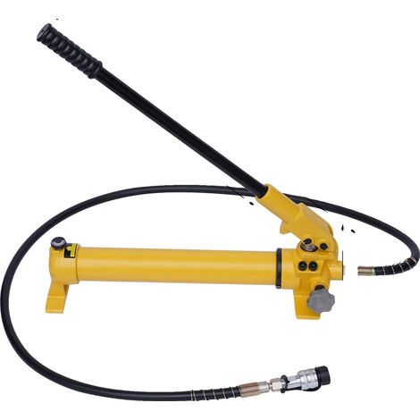 Pompe hydraulique manuelle, haute efficacité, construction durable, JAUNE (1/2)