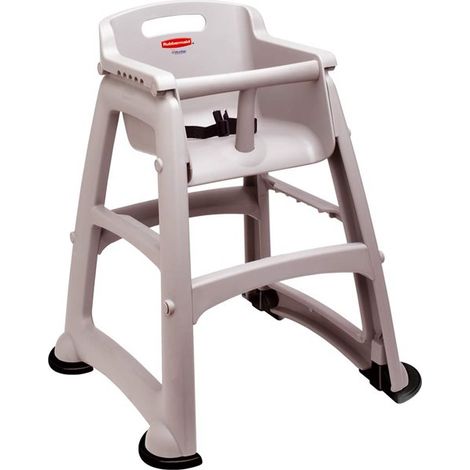 Seggiolone Sturdy Chair™ con poggiapiedi platino