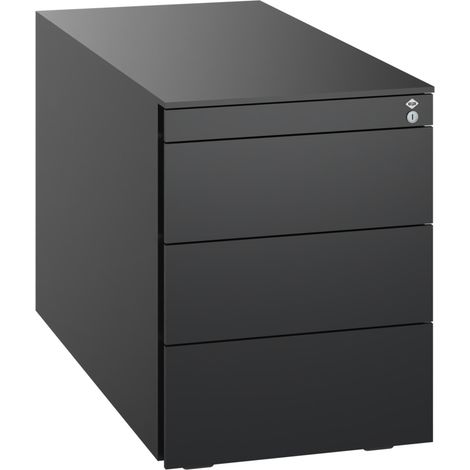 C+P Stahl-Rollcontainer, 563x430x781mm, 9005/9005 (1/5)