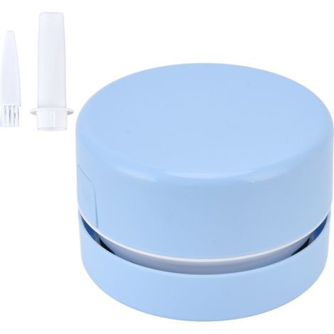 Mini-Akku-Tischstaubsauger mit USB-Aufladung für Krümel, Reinigung von Haus und Büro, blau (1/5)