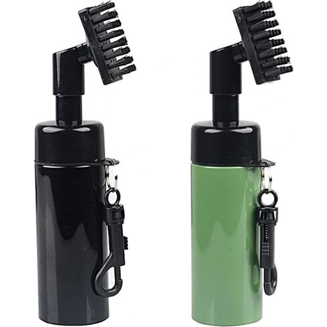 2er-Pack Golfschläger mit integriertem Wassersprüher und Haken zur Reinigung der Rillen von Golfschlägern (Nassreinigung). (1/5)
