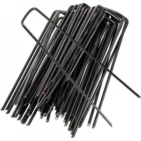 Staple Jardin - Ficelle U 15 cm x 3 cm - Pour Fixation Gazon Barrière Sol - Lot de 15 (1/5)