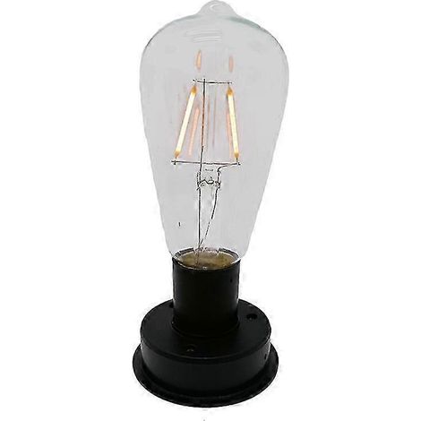 Ampoule LED solaire à filament de tungstène 2800K avec capteur de lumière automatique, veilleuse de clôture pour jardin, édition 0613 (1/5)