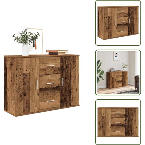 Sideboard Altholz-Optik 90x29,5x65 cm Holzwerkstoff - Sideboard - Sideboards - Schrank - Schränkchen (1/5)