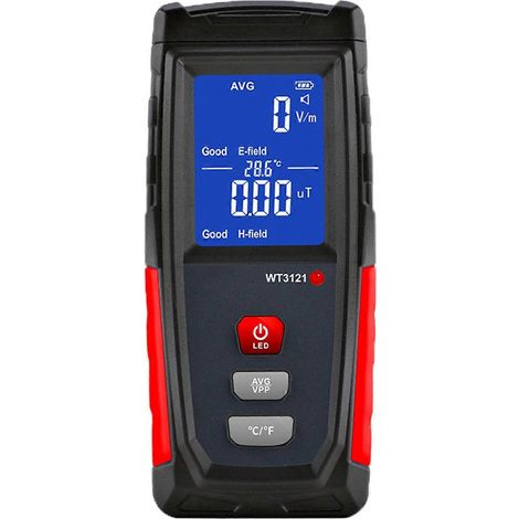 Elektromagnetisches Feldstrahlungsdetektor-LCD-Elektrofeldmessgerät für Haushaltsgeräte, Telefone und Computer