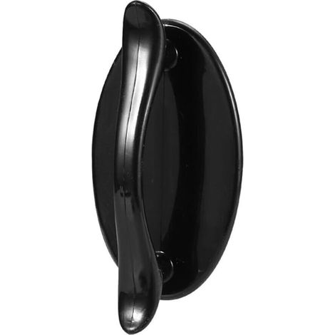 CCYKXAPoignée de porte en plastique ABS pour placard - Sans perçage - Poignée de porte coulissante - Poignée de tiroir (noir) (1/5)