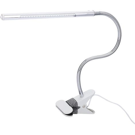 Lampe de bureau LED flexible lecture en métal avec clip interface (1/5)