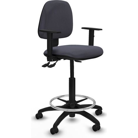 Taburete de oficina piqueras y crespo Isso respaldo ajustable reposabrazos (1/2)