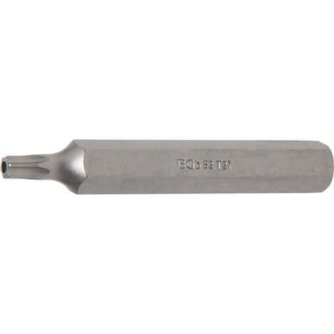 BGS Bit  lunghezza 75  mm attacco  esagonale esterno  10 mm  (3/8")  T-profilo (per  Torx) con  foro T27  - 4727