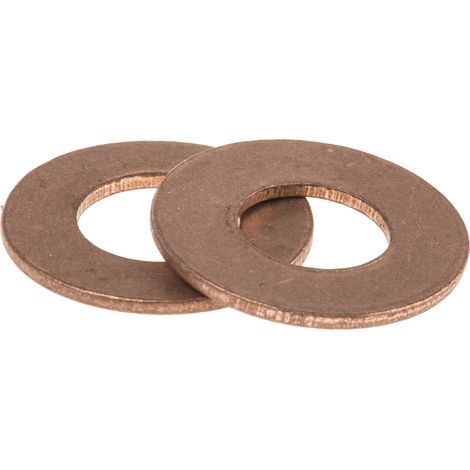 Rondelle plate, M8, Cuivre, 8.5mm x 11.9mm ( Prix pour Sachet de 100 )