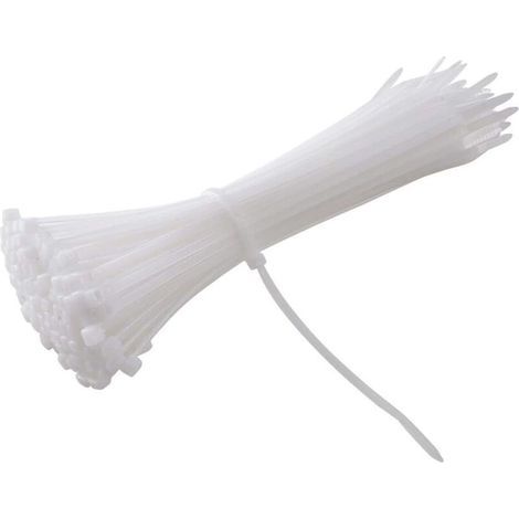 Serbia – Collier de serrage nylon 6/6 200 mm x 3,6 mm – Résistance à la traction 18 kg – Lot de 100 pièces – Pour conditions extrêmes -25°C à 80°C
