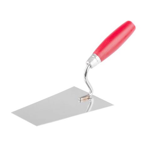 Maurerkelle Strend Pro Premium, mit Holzgriff und Metallabschluss, 160 mm, 0,9 mm, Edelstahl