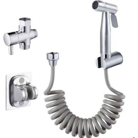 Bidets,Pulvérisateur de toilette à main, Kit de pulvérisation de Bidet de toilette en acier inoxydable robinet de Bidet (1/4)