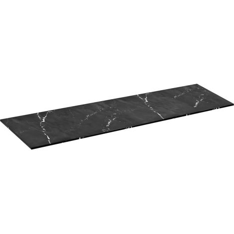 Plan de travail LOREA Rockstone 181x1,2x52,5cm, grenier noir (1/2)