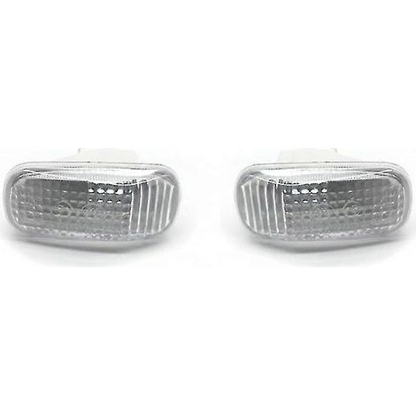 Seitliche Blinkerleuchte, kompatibel mit Honda Civic City CR-V Fit (2002–2014), Weiß (1/5)