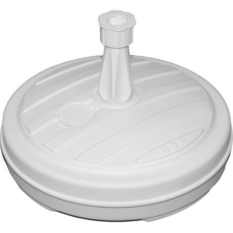 EDA Plastiques Base para parasol redonda blanca 42x26 cm (1/6)