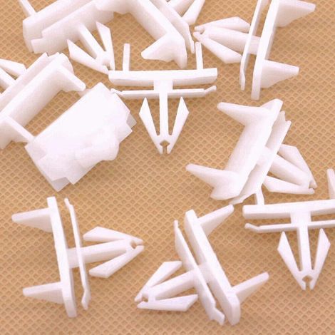20 pièces de fixation de moulure de bas de caisse 55157069AB Blanc pour Chrysler Jeep Liberty (1/2)
