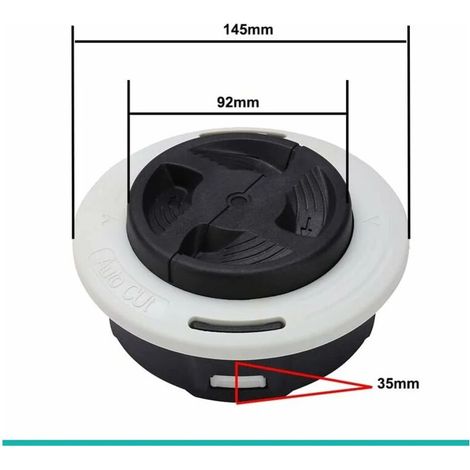 Cabezal de desbrozadora C26-2 compatible con Stihl Autocut C26-2, cabezal de corte de repuesto para STIHL FS55 FS56 FS80 FS85 FS87 FS89 FS90 FS120 FS240 FS250 FS260 Cabezal de desbrozadora universal (1/5)