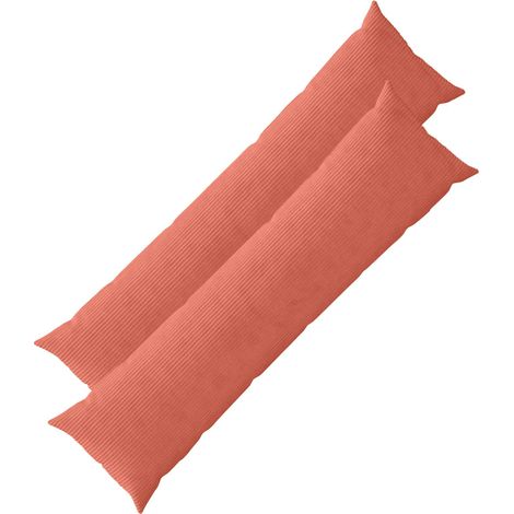 Housse de coussin 2 pcs HEERLEN Rouge orange 40 x 145 cm vidaXL