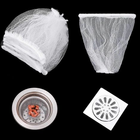 Lot de 500 sacs-filtres jetables pour évier de cuisine ou salle de bain, avec filtres pour la collecte des déchets. (1/5)