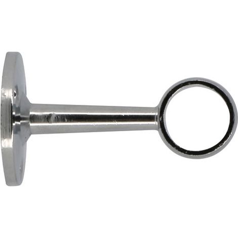 Soporte de vestidor D.19 60mm Metal Cromado Blíster de 2 - Mobois