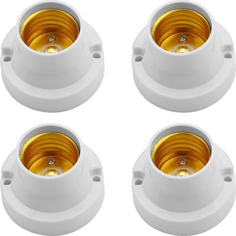 Set mit 4 universellen E27-Lampenfassungen