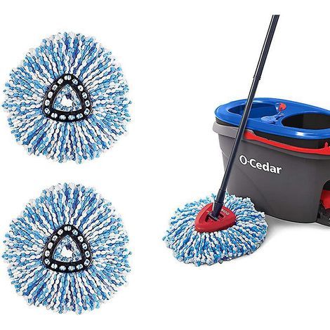 2 Pcs Ttes De Rechange Compatibles Avec O-cedar Easywring Rinseclean Spin Mop (1/5)