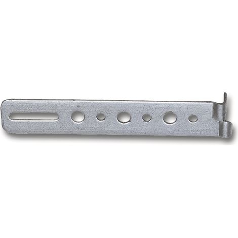Stockpratzen gerade, Version A, 120 x 20 x 1,5 mm, Stahl verzinkt