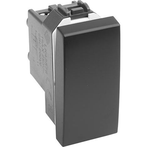 INVERTITORE UNIPOLARE 16AX "DELIGHT" NERO MAURER - CF. BUSTA.