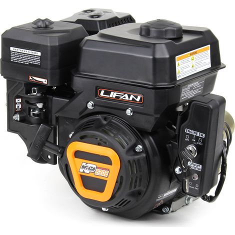 LIFAN KP230E E-Start Benzinmotor mit 6,5 PS Einzylinder für Rüttelplatten und Baumaschinen, luftgekühlter 4-Takt Motor mit 19,05 mm Kurbelwelle, OHV-Ventilsteuerung & 223 cc Hubraum