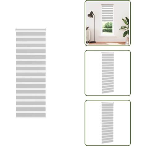 The Living Store Doppelrollo Hellgrau 70x200 cm Stoffbreite 65,9 cm Polyester - Doppelrollo (1/5)