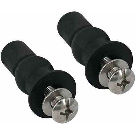 2 coppie di tasselli ad espansione in gomma, viti di fissaggio per WC in acciaio inox 304, viti ad espansione in gomma (1/4)