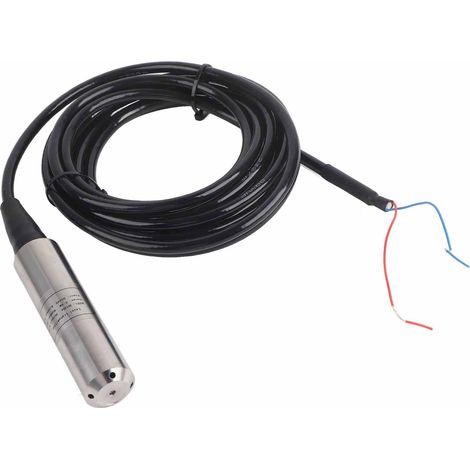 Transmetteur de niveau de liquide capteur de projection alarme de niveau sonde de contrôle réservoir d'eau DC24V QDW30A (ligne de 4 mètres portée de 4 mètres) Ligne de 4 mètres Gamme de 4 mètres (1/5)