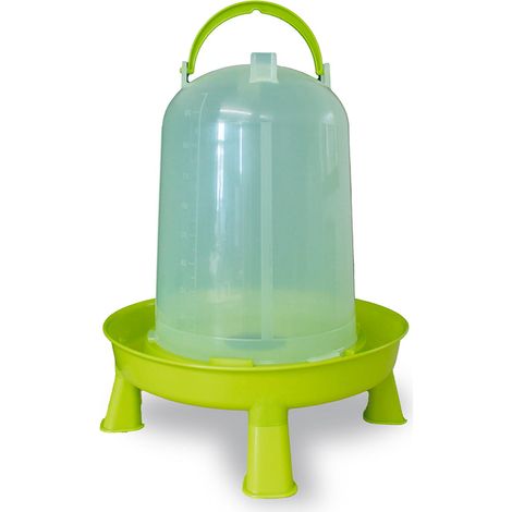 Abreuvoir Volailles En Plastique Avec Bouchon Et Pieds Eco 10l Vert - Gaun (1/2)