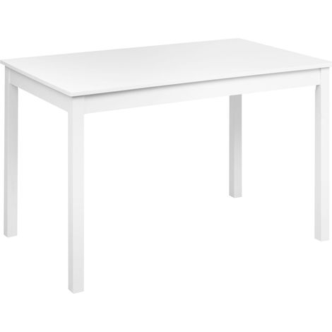 Esstisch BARLEE Weiß 120 cm 75 cm Pappelholz