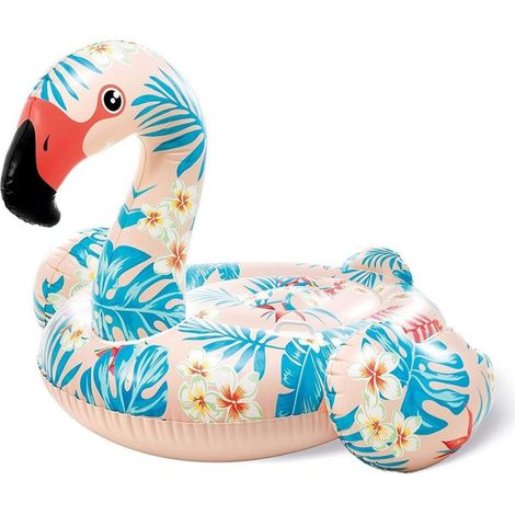 Trade Shop - AUFBLASBARER TROPISCHER FLAMINGO 147X140X94CM MEER MULTICOLOR 57559 - (1/4)