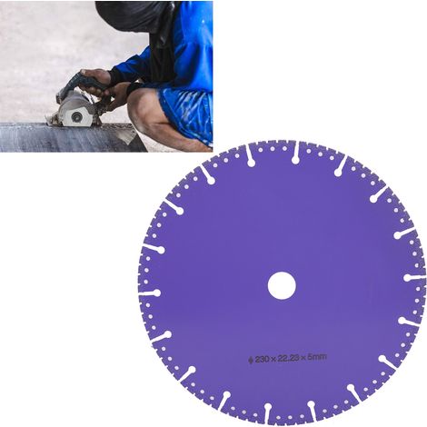 Vakuumgelötete Trennscheibe für Winkelprofile aus Gusseisen und Vierkantrohre aus Edelstahl, Diamantsägeblatt, 230 mm Durchmesser (1/5)