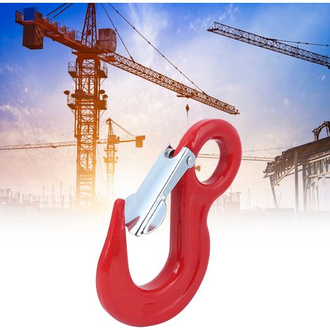 Kranhaken, Containerhaken aus legiertem Stahl, Schwerkraft-Anschlagtechnik, Hebezeugindustrie, Schiffbau, Rundhaken, 5 Tonnen (1/5)